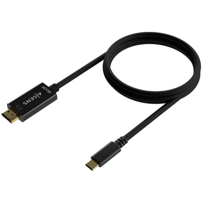 Aisens Cable Conversor USB-C a HDMI 4K@30Hz, 1.8m, Negro